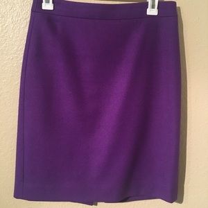 J. Crew Purple Pencil Skirt